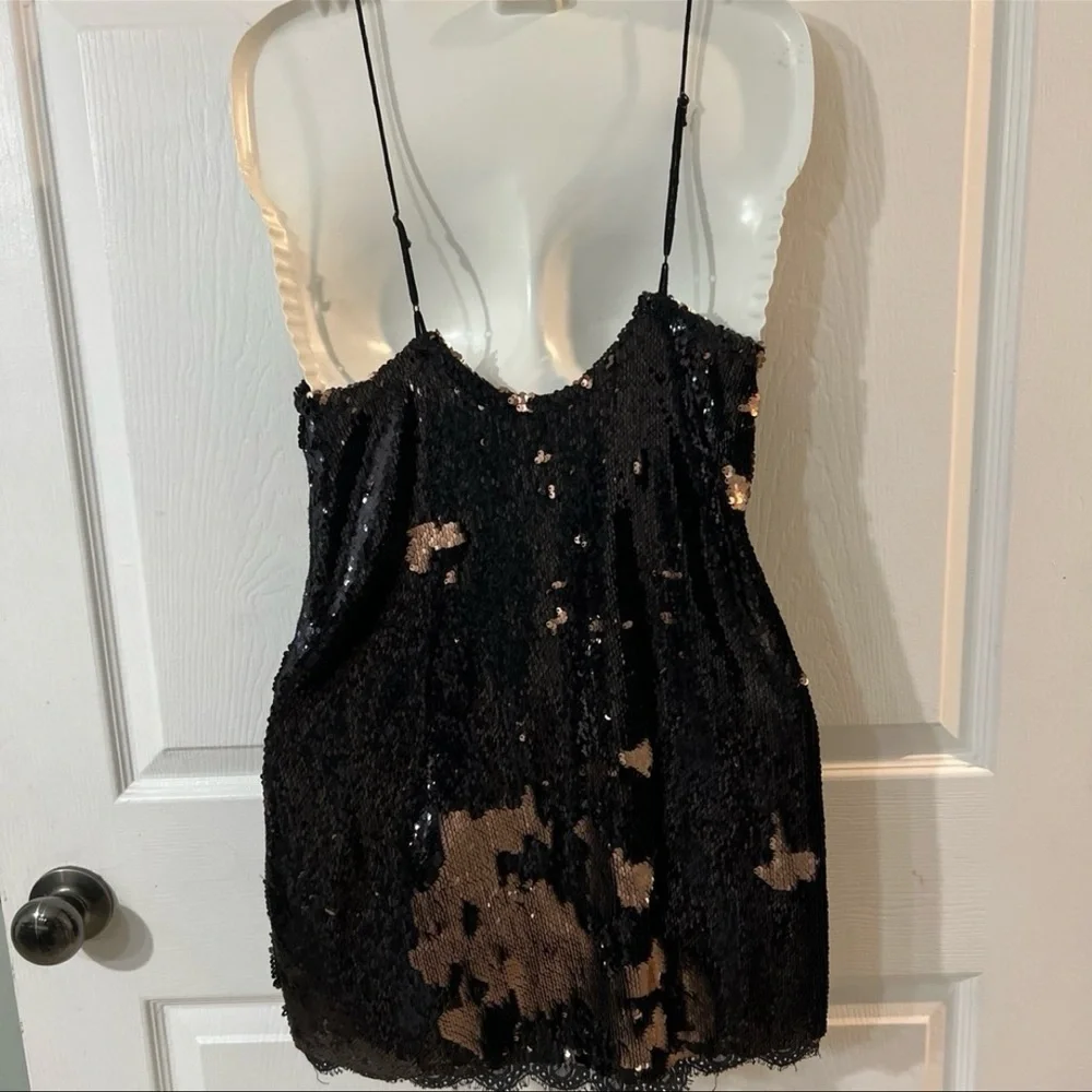 Free people Seeing Double Sequin Slip Sz XS - Picture 9 of 12